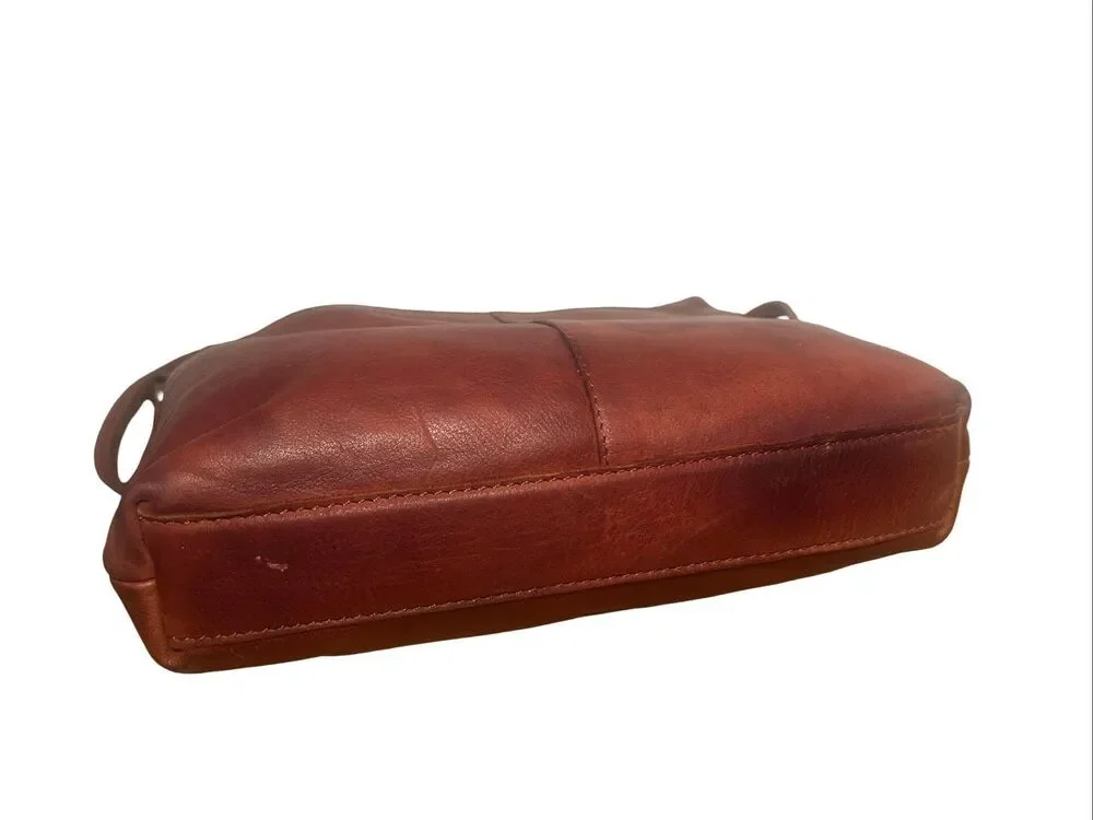 Margot NY Mary Scoop Double Zip Shoulder Bag